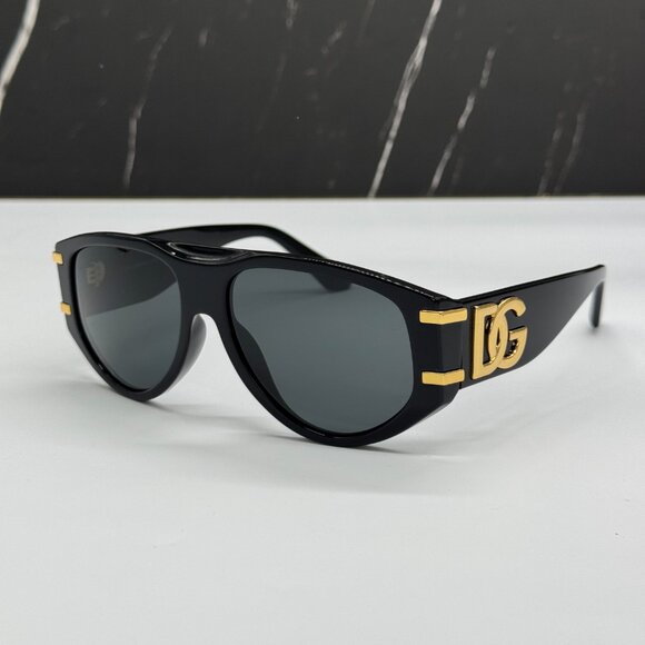NEW DOLCE&GABBANA DG4499 501/87 BLACK SUNGLASSES DG4499 50187 EYEWEAR - Picture 1 of 9